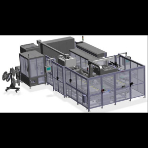Automatic manufacturing line for nutrition bags