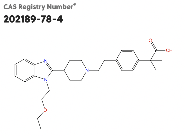 BILASTINE - KIMIA