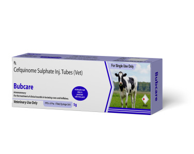 BUBCARE - CEFQUINOME SULPHATE INJECTION TUBES 5G (VETERINARY USE ONLY)