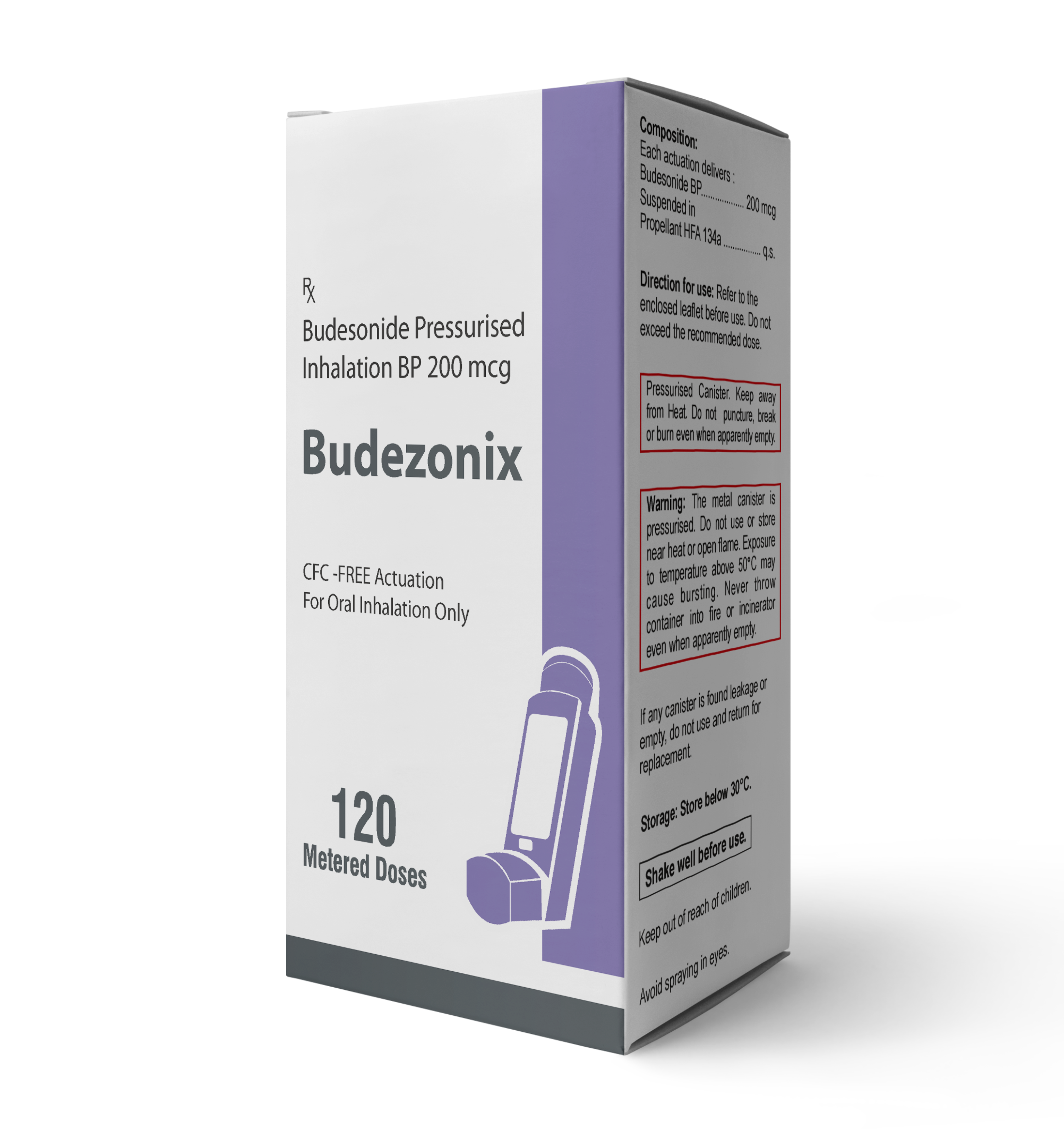 BUDESONIDE 50 MCG DOSE /200MCG DOSE MDI 2