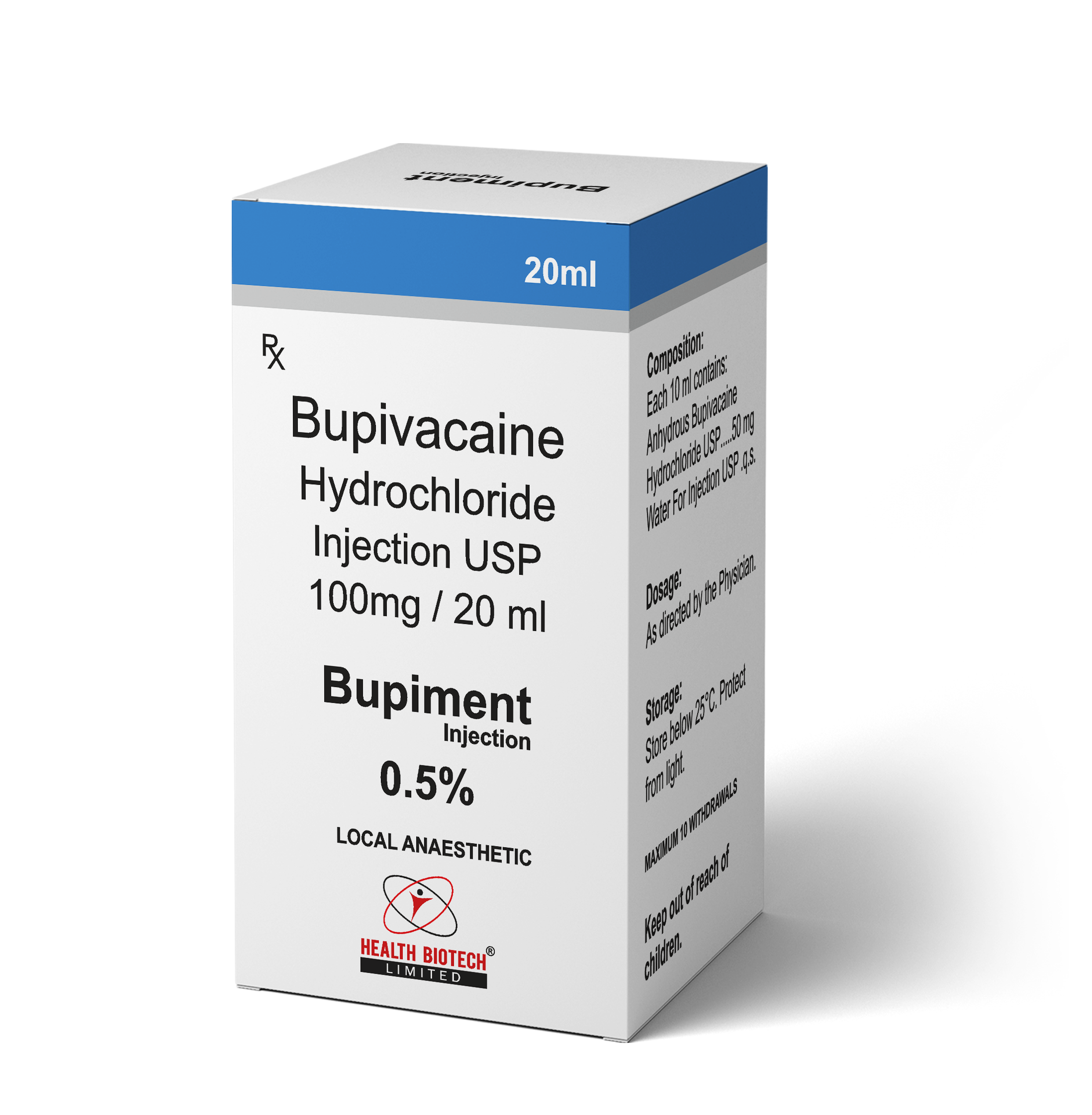 BUPIMENT 0.5% - BUPIVACAINE HYDROCHLORIDE INJECTION USP 100MG / 20 ML