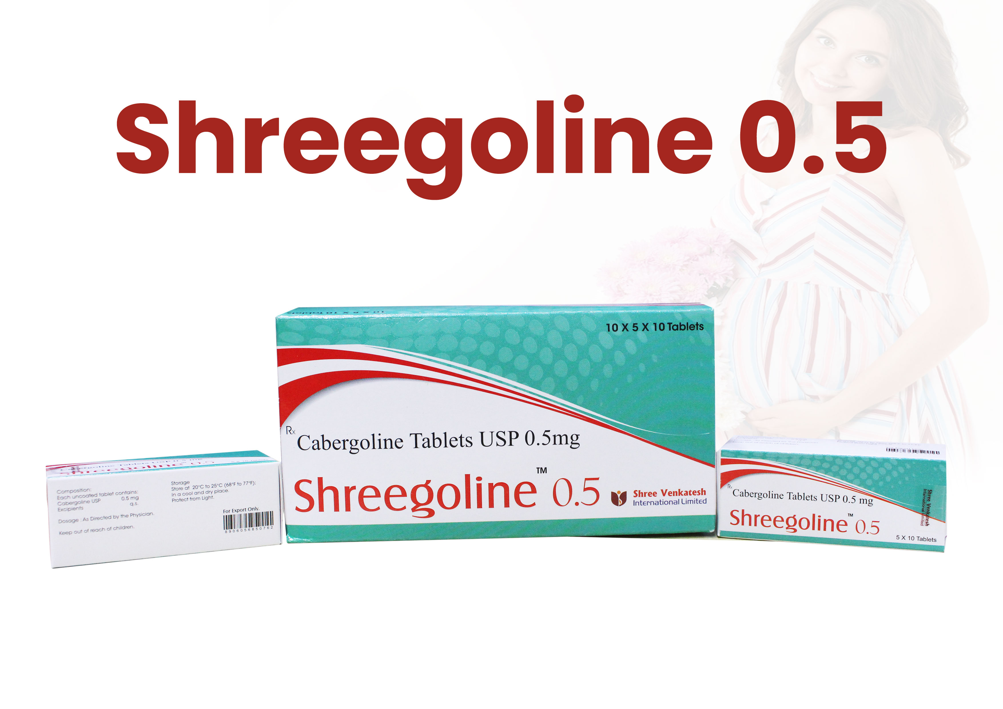 Cabergoline Tablets USP 0.5 mg-Shreegoline 0.5 2
