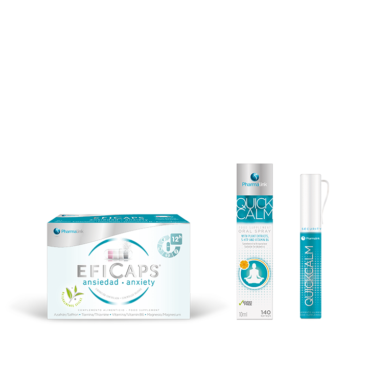 Calm: Range of products to control nerves, anxiety and restore the mood.