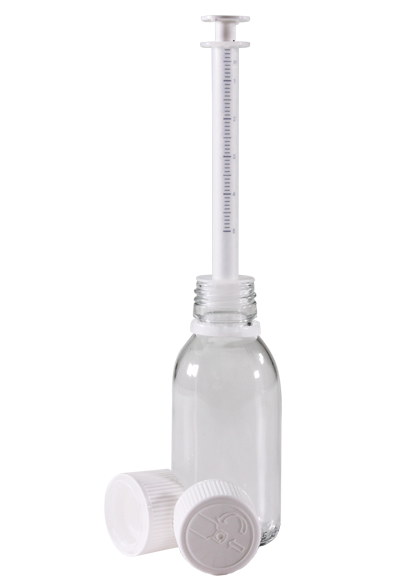 CAPS WITH PRE-ASSEMBLED ADAPTORS FOR DOSING PIPETTES