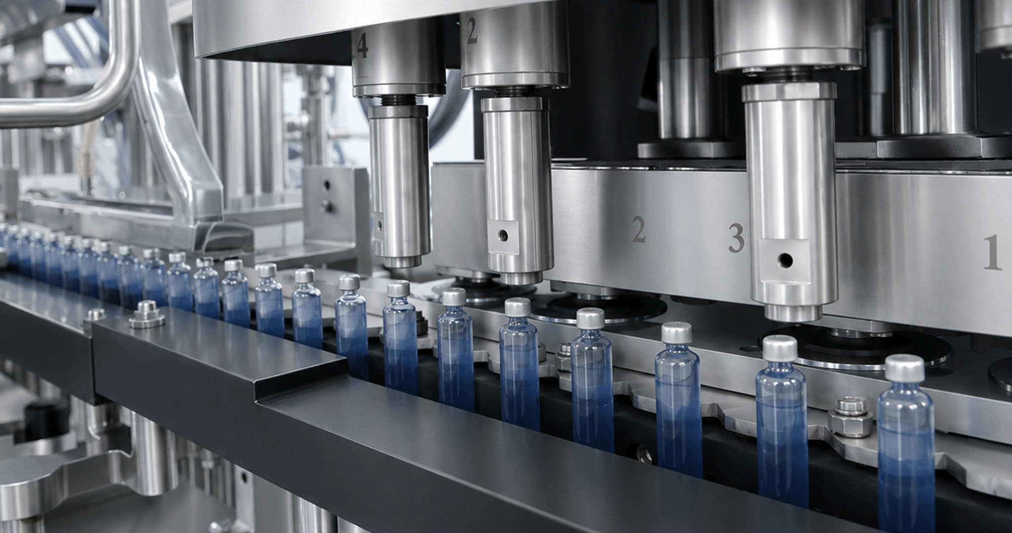 Cartridge Filling stoppering and sealing line 3