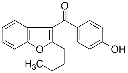 CAS No : 52490-15-0, Amiodarone Hydrochloride - Impurity E, (2-Butyl-benzofuran-3-yl)-(4-hydroxy-phenyl)-methanone; (2-Butylbenzofuran-3-yl)-(4-hydroxyphenyl)ketone; USP Amiodarone Related Compound E
