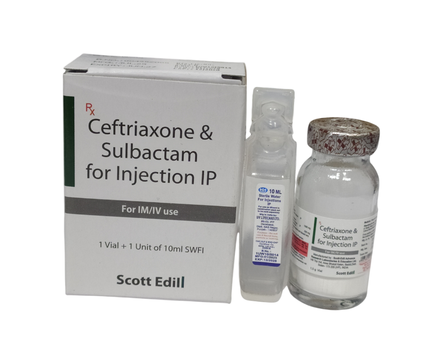 Ceftriaxone & Sulbactam for Injection IP
