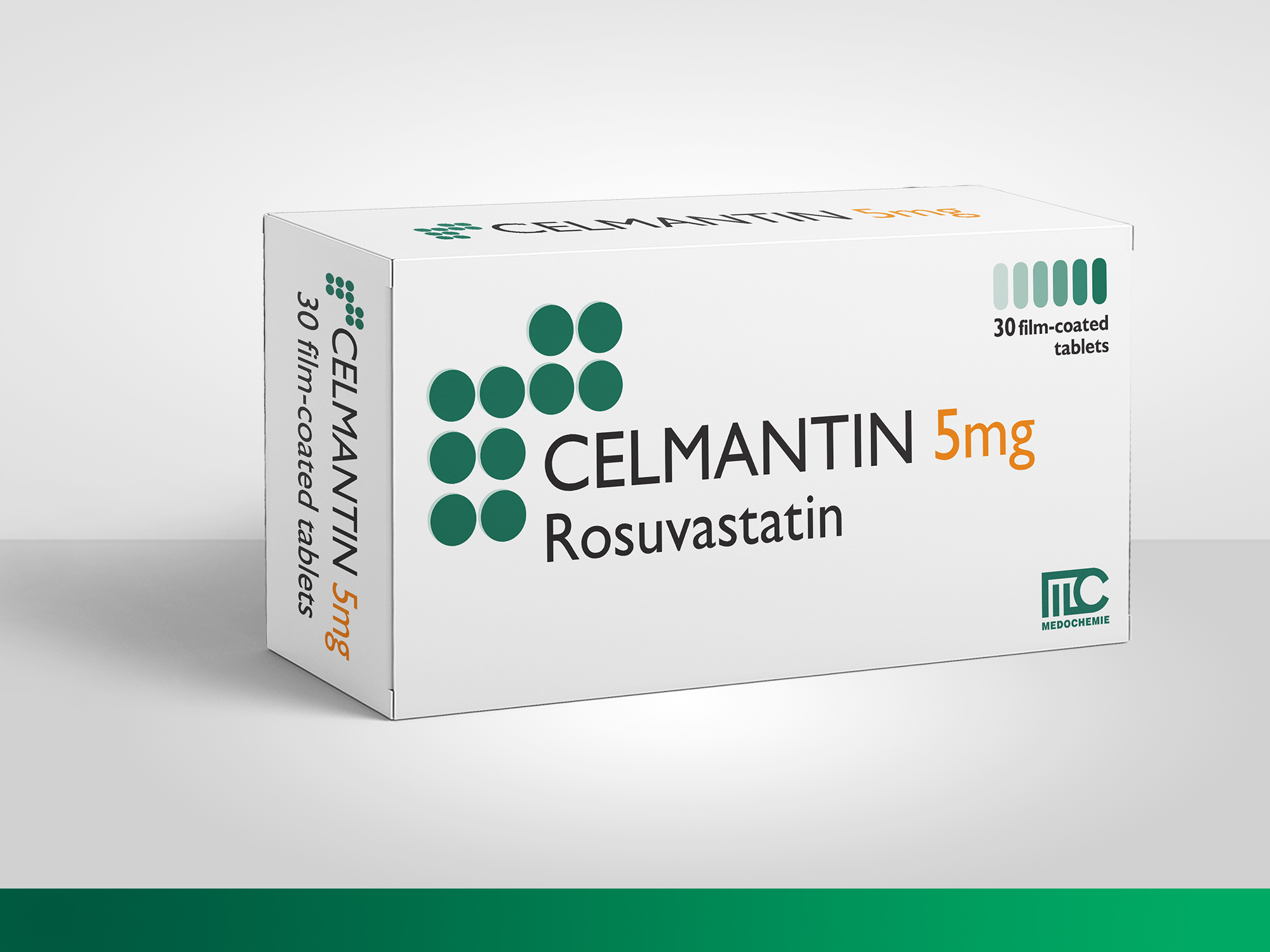 CELMANTIN, Rosuvastatin F.C. Tablets 5mg, 10mg, 20mg, 40mg