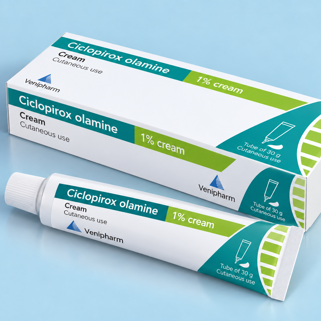Ciclopirox olamine 1% cream