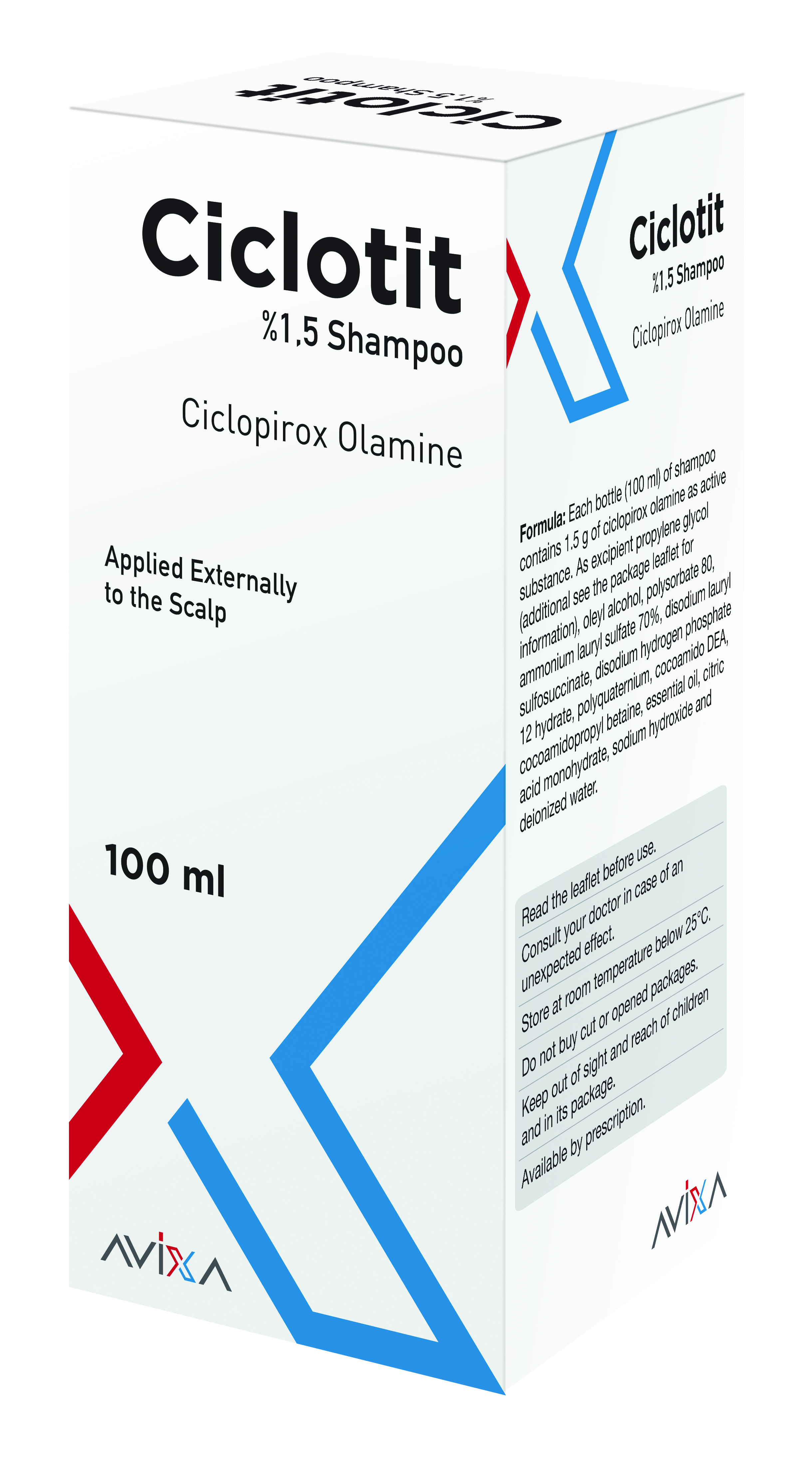 Ciclotit Shampoo, 100 ml bottle (Ciclopirox Olamine)