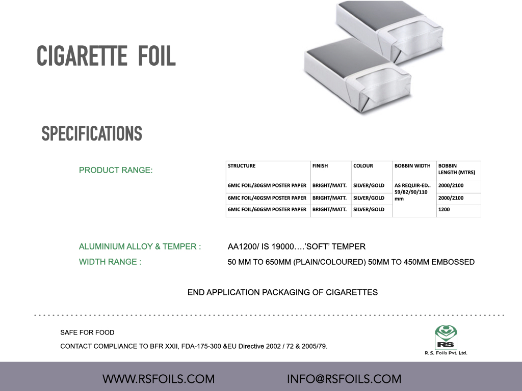 CIGARETTE FOIL