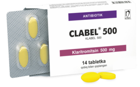Clabel (Clarithromycin) 500 mg Film Coated Tablet