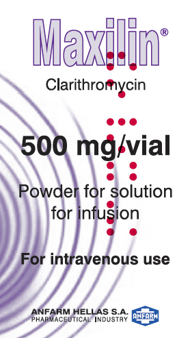 Clarithromycin Pd.Sol.Inf. 500mg/Vial (EU CTD Available) 1