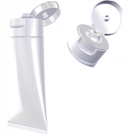 CLASSIC SHAPE FLIP TOP CAPS FOR TUBES SCREW ON