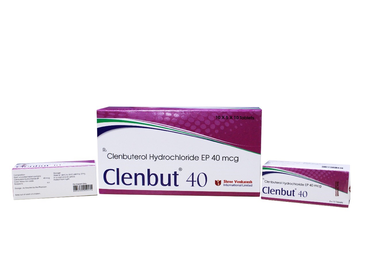 Clenbuterol Hydrochloride 40 mcg - Clenbut 40