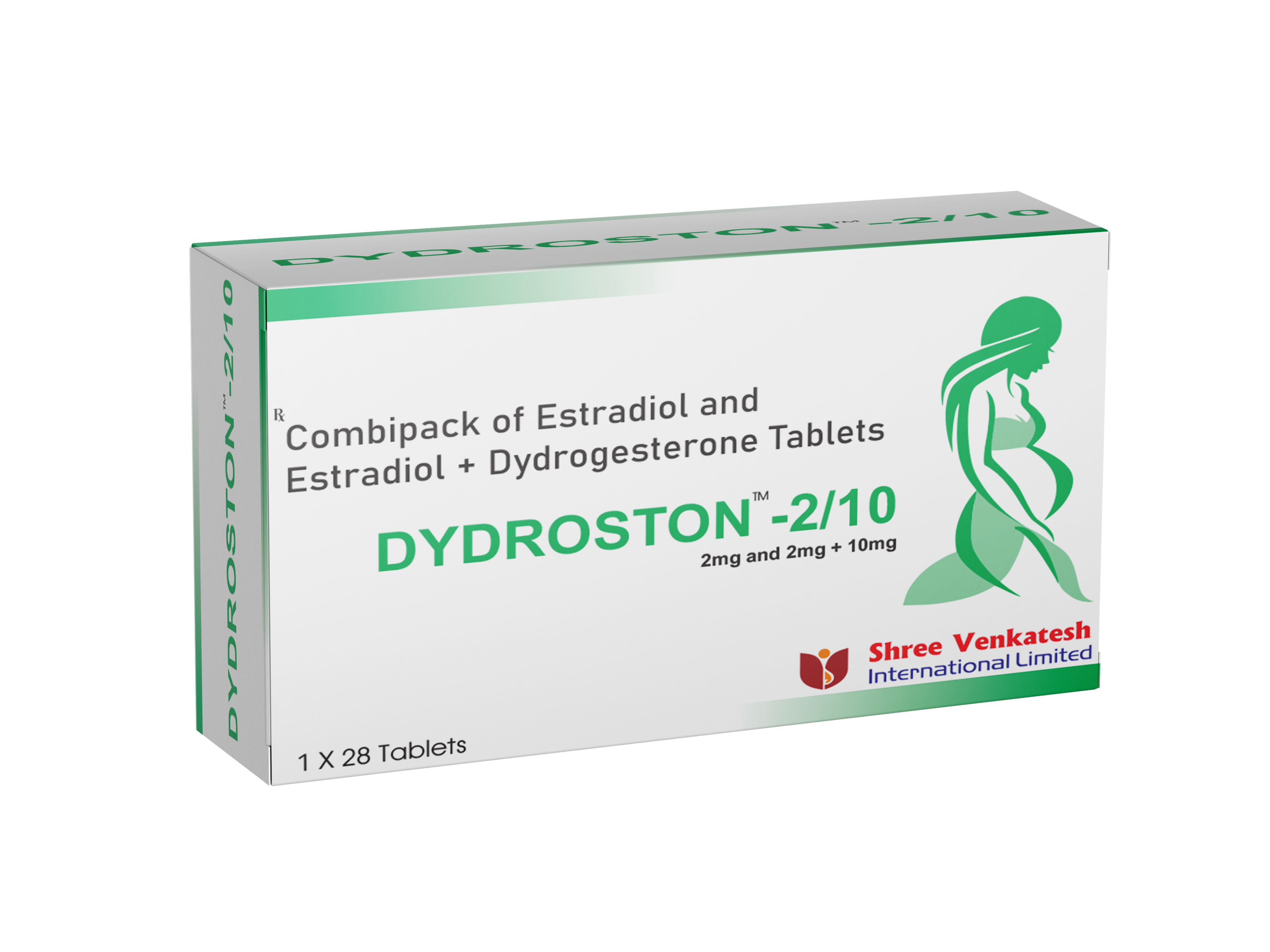 Combipack of Estradiol and Estradiol + Dydrogesterone Tablets - DYDROSTON. 2