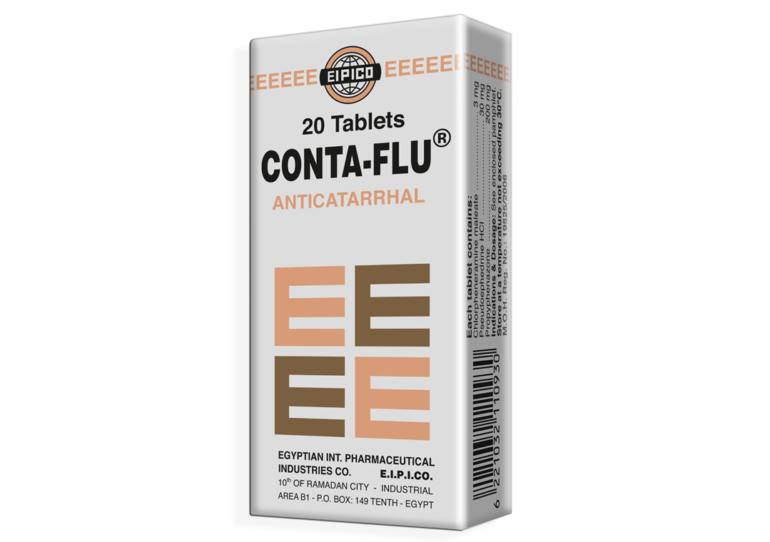 CONTA-FLU ® ( pseudoephedrine, chlorpheneramine maleate, propyphenazone)