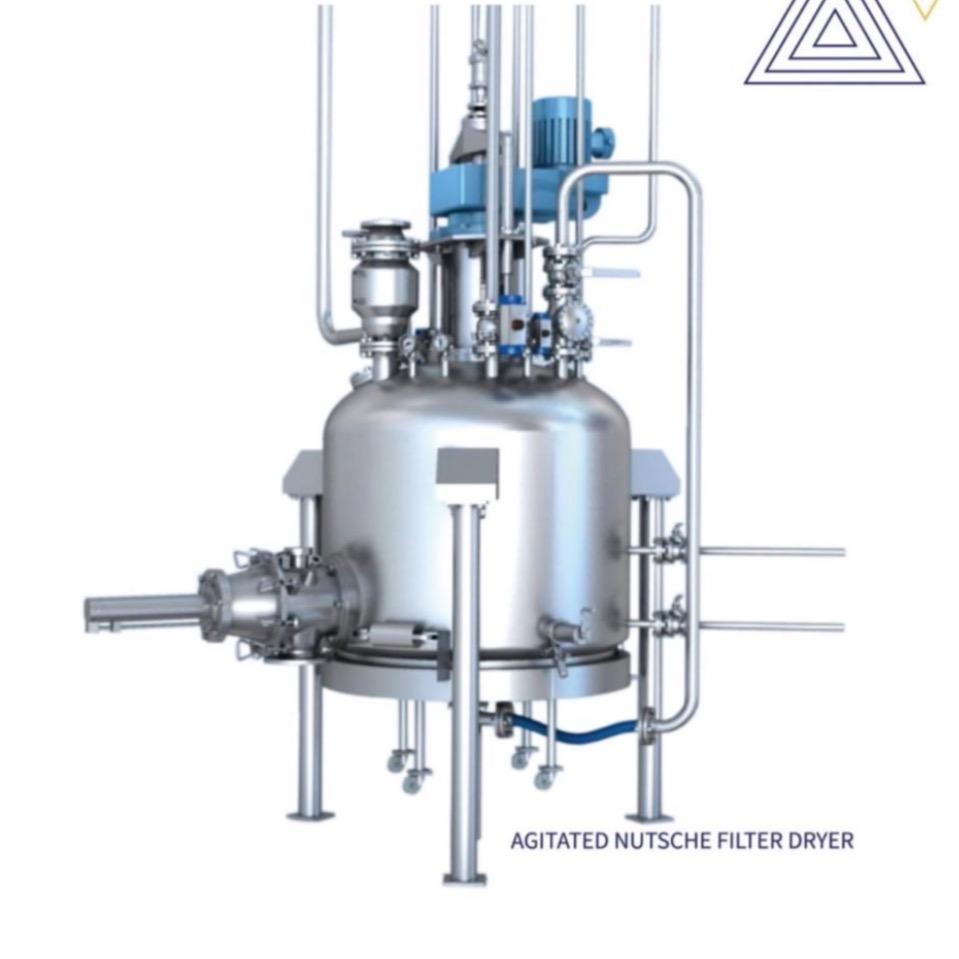 Core Equipment Capability: Filtration, Washing and Drying Three-in-One Unit（Agitated Nutsche Filter Dryer)