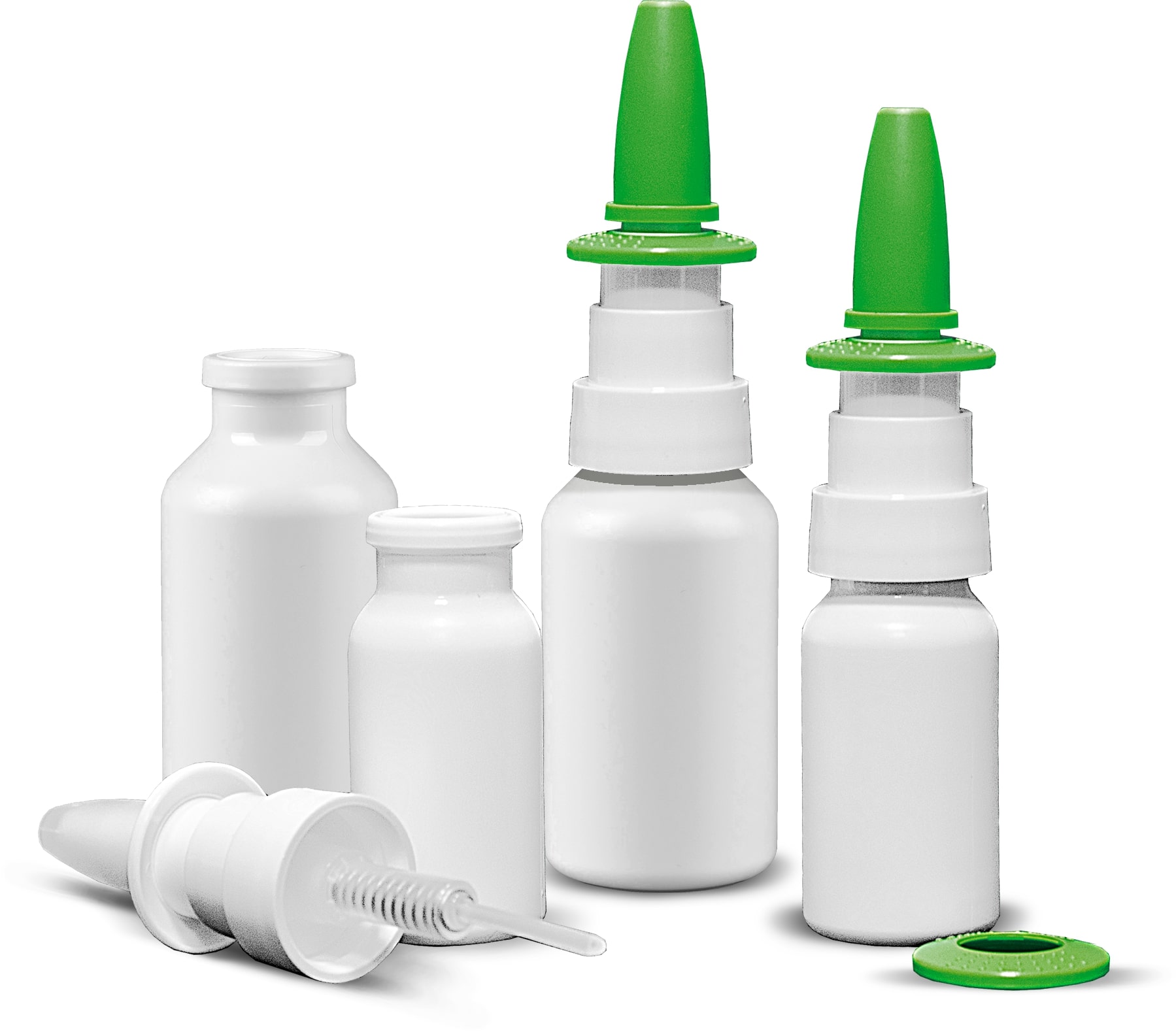 Crimp on/snap on neck bottle 15 ml, 30 ml for dispensing systems 2