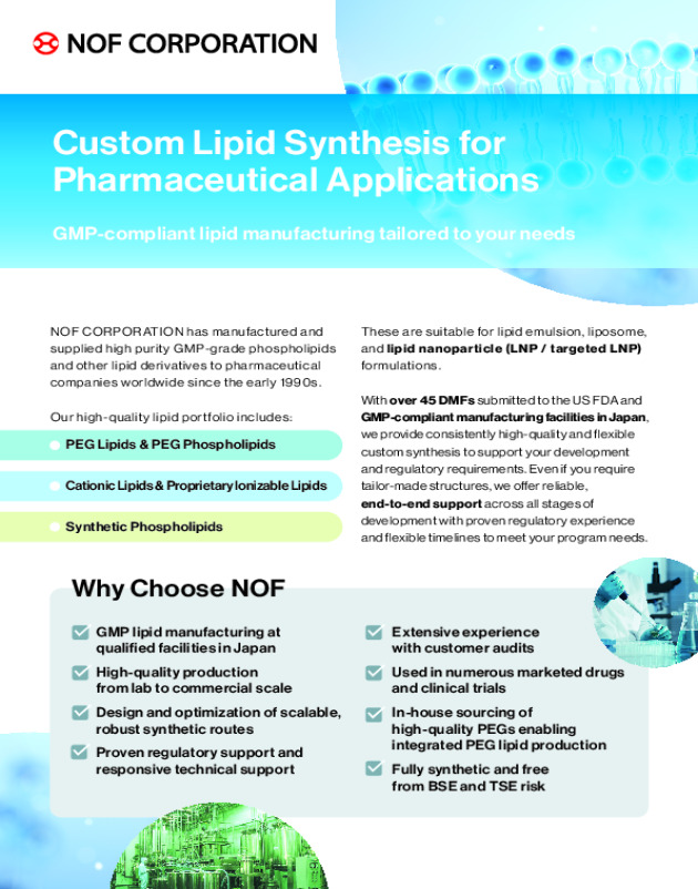 Custom Lipid Synthesis for Pharmaceutical Applications