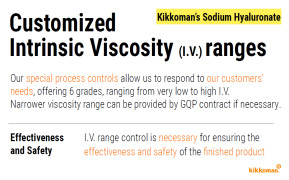 Customized Intrinsic Viscosity (I.V.) -Effectiveness and safety