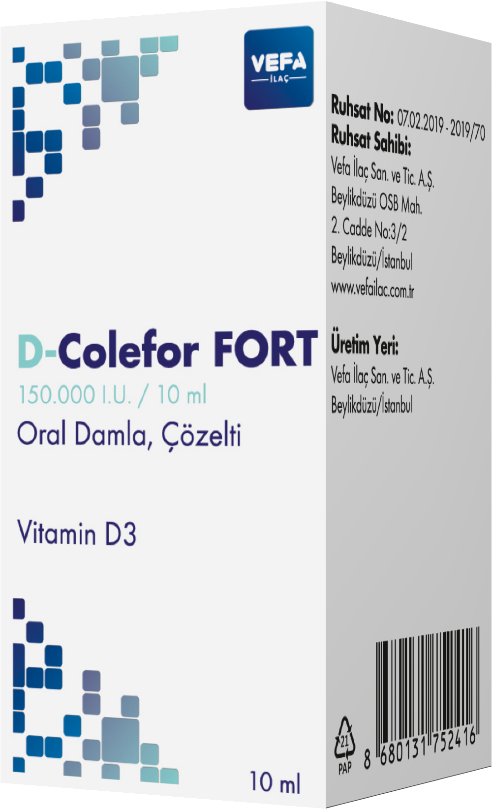 D-Colefor Fort 150.000 IU/10 ml Oral Drop, Solution