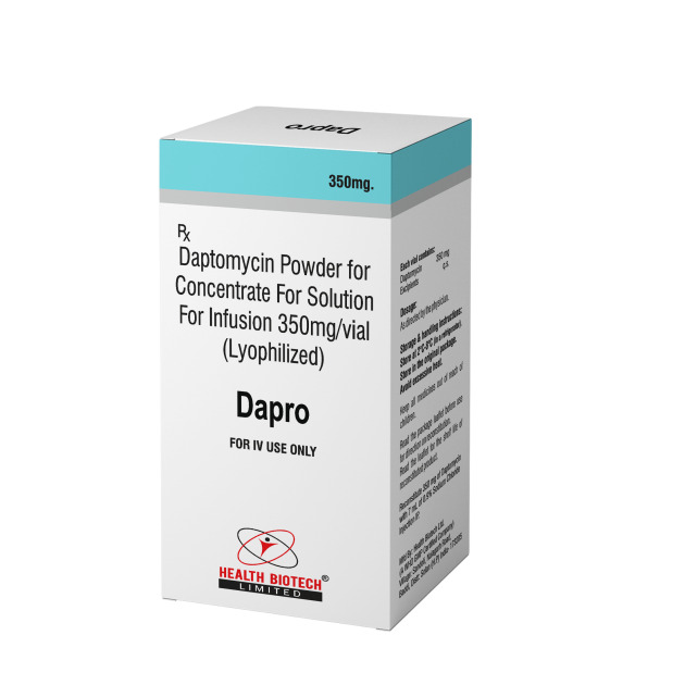 DAPRO - DAPTOMYCIN POWDER FOR CONCENTRATE FOR SOLUTION FOR INFUSION 350MG/VIAL