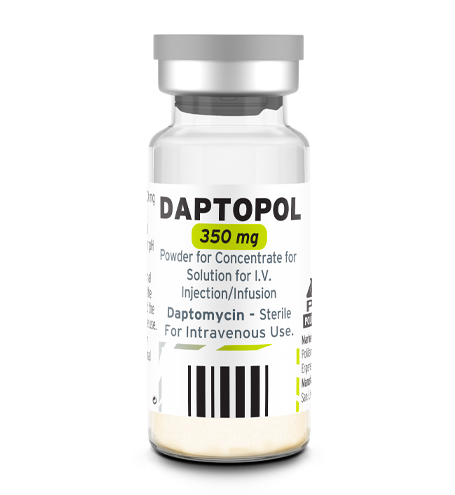 DAPTOPOL 350 MG I.V. POWDER FOR CONCENTRATE FOR SOLUTION FOR INJECTION/INFUSION
