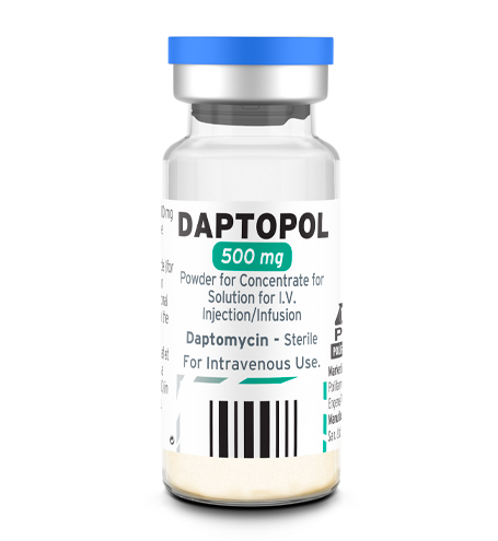 DAPTOPOL 500 MG I.V. POWDER FOR CONCENTRATE FOR SOLUTION FOR INJECTION/INFUSION