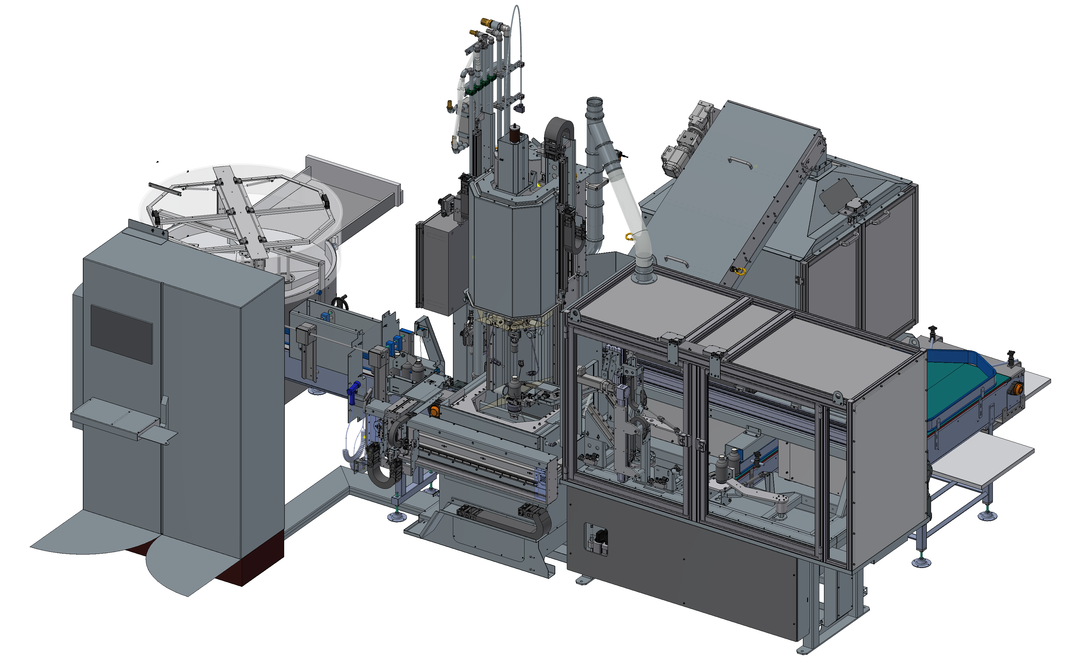 Delabeling / label removal- machine for pharmaceutical glass vials 2
