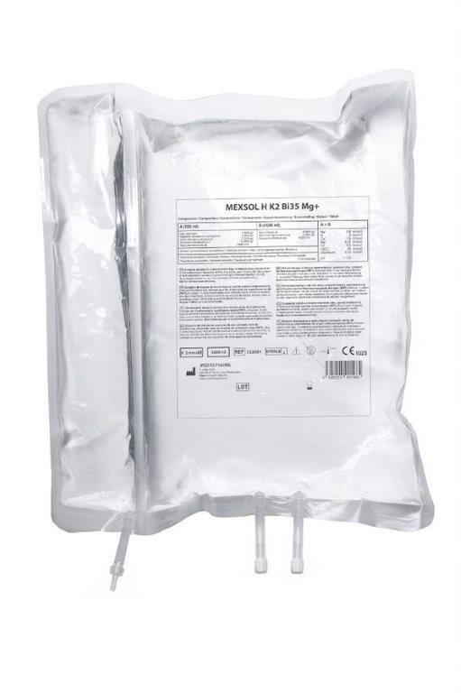 Dialysis solutions for RRT