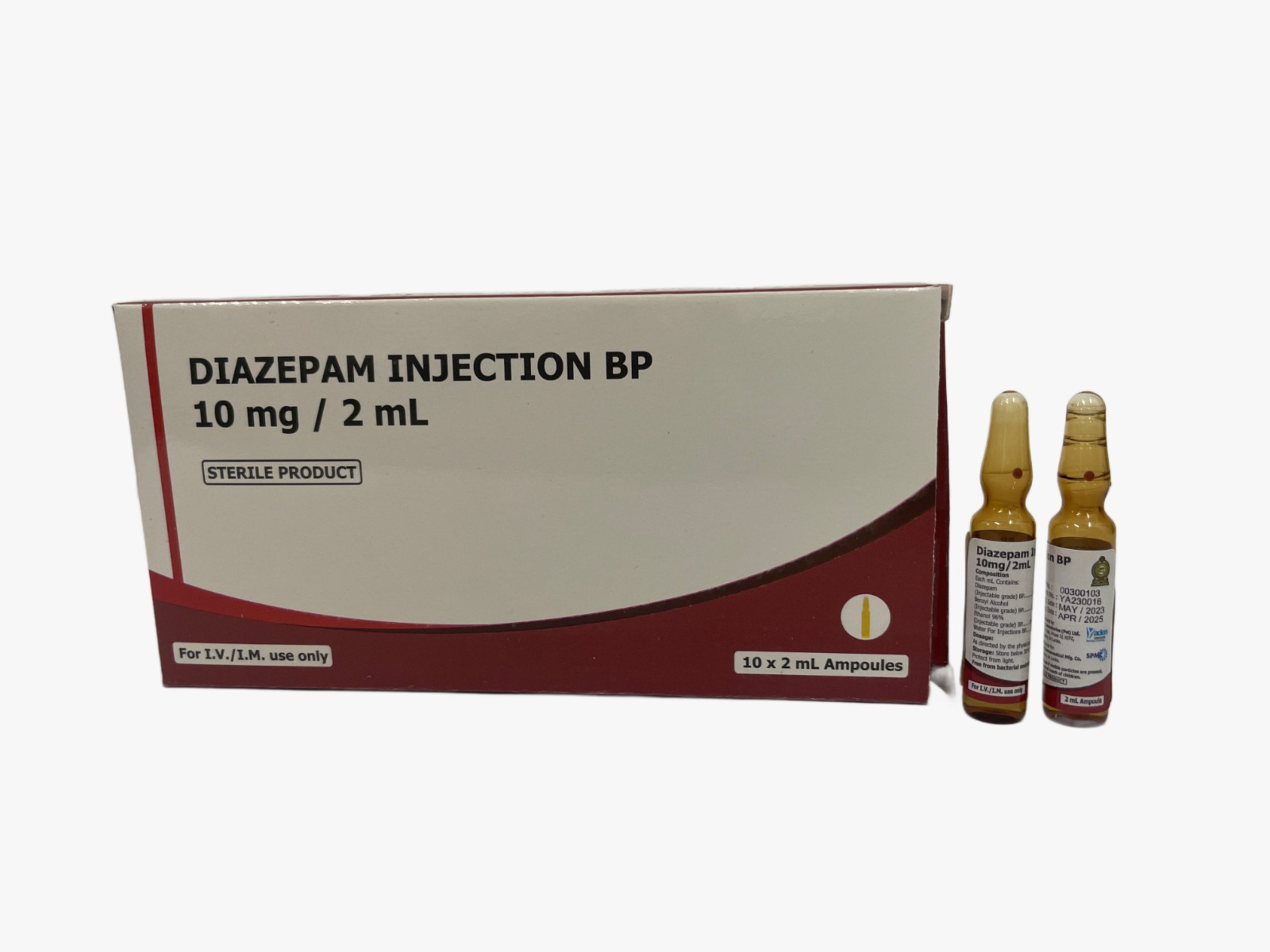 Diazepam Injection BP 10mg/2ml