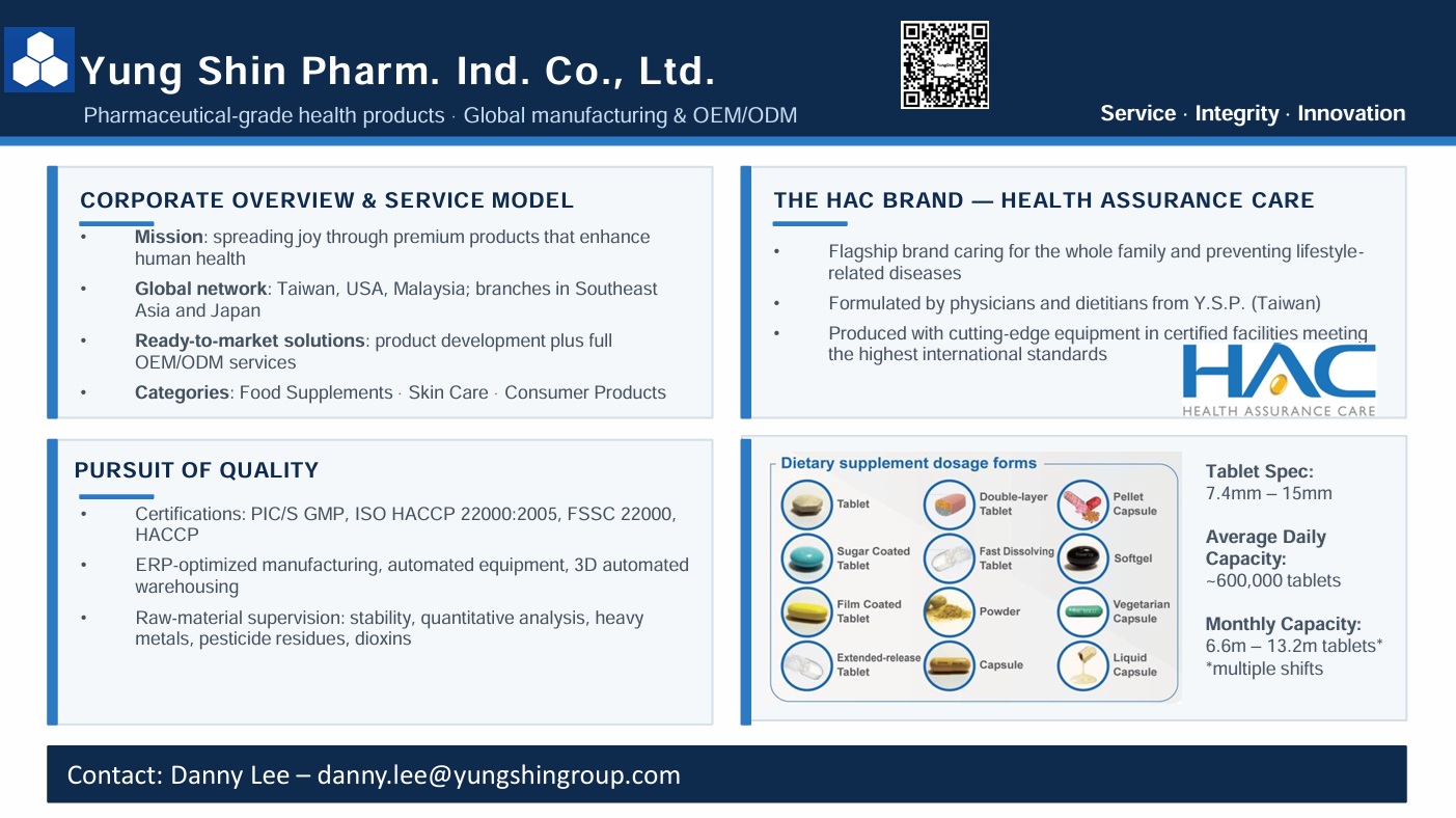 Dietary Supplement CMO/CDMO