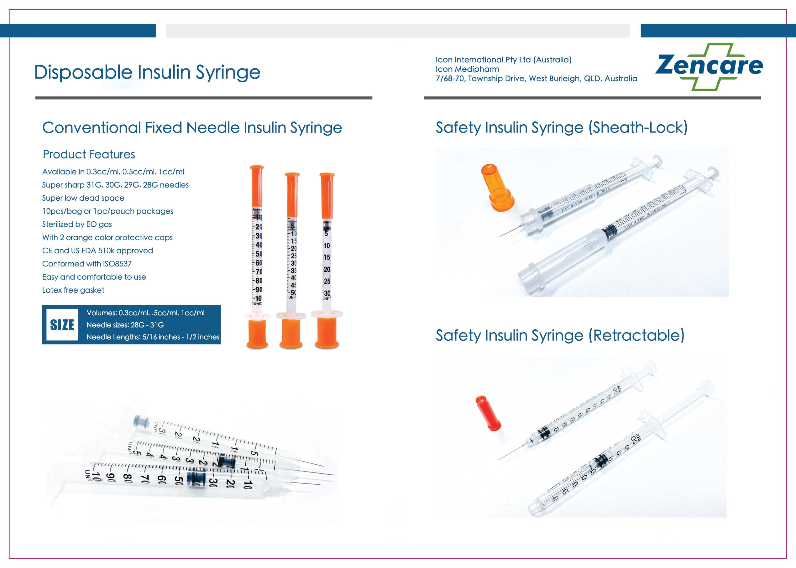 Disposable Insulin Syringe