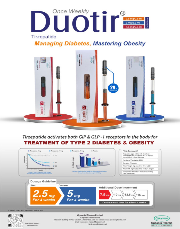 Duotir (Tirzepatide) Pre-filled syringe Injection