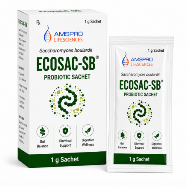 ECOSAC-SB – Saccharomyces boulardii Probiotic Sachet 5 Billion CFU