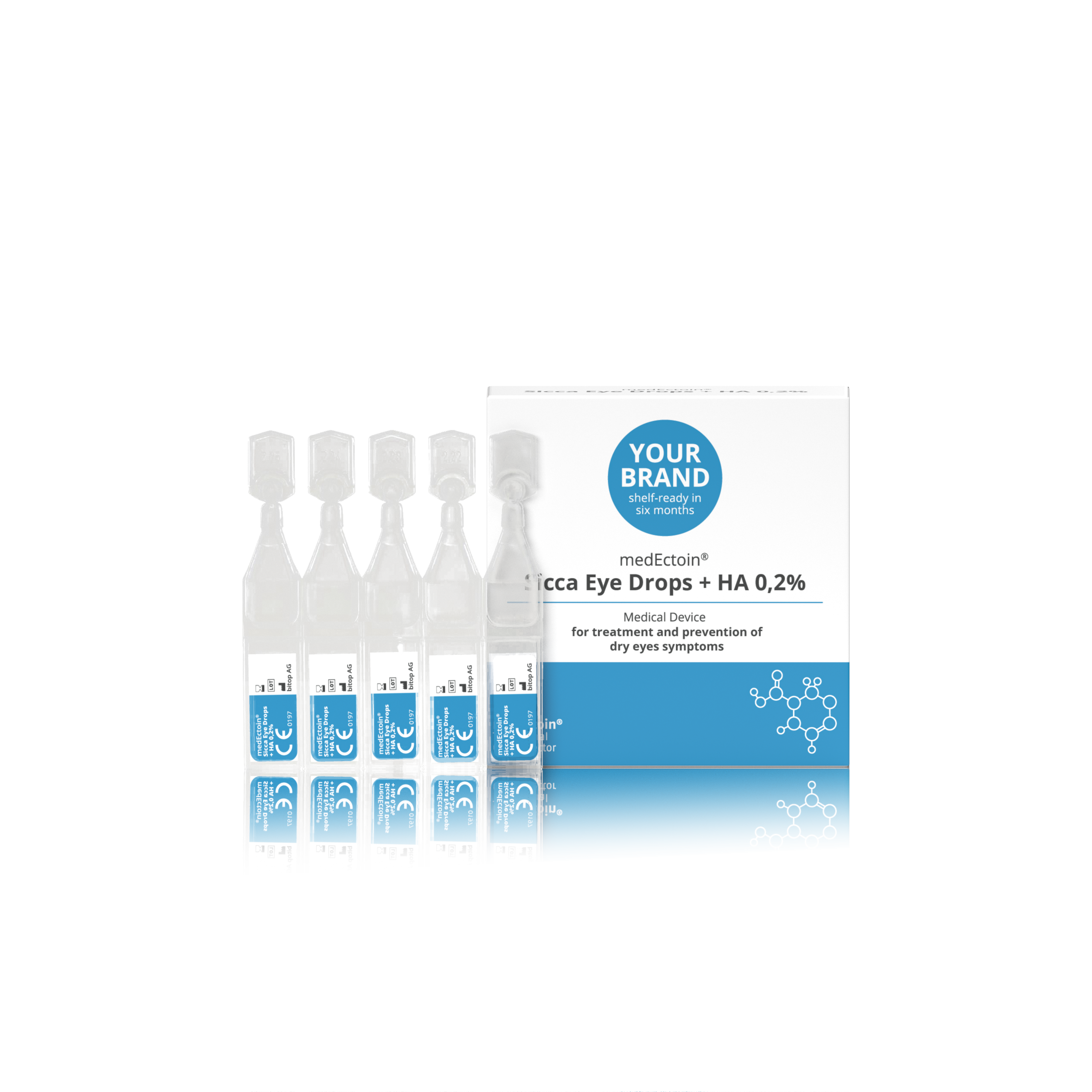 Ectoin Sicca Eye Drops + HA 2