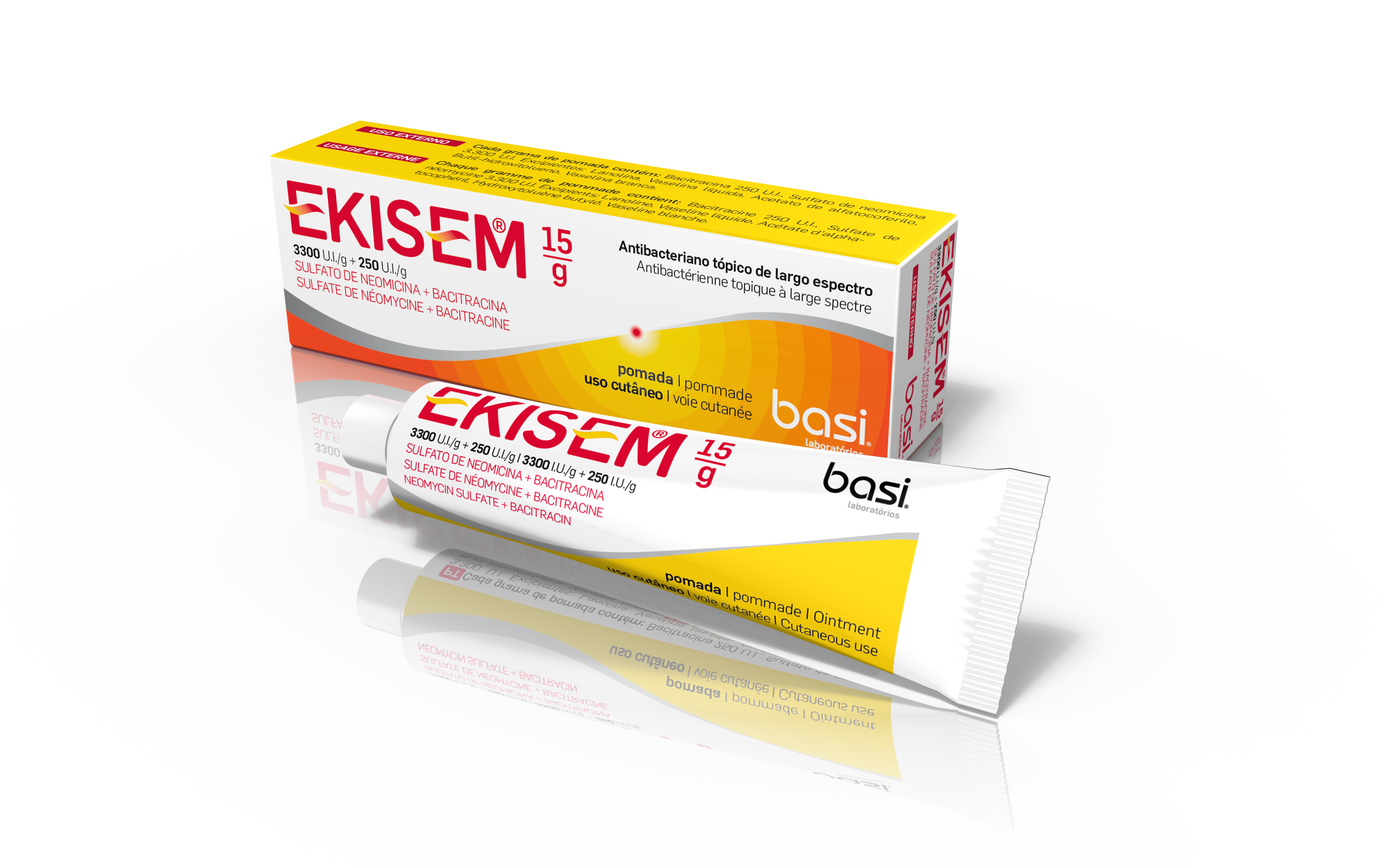 Ekisem® (Bacitracin / Neomycin) Ointment 250 U.I./g + 3500 U.I./g