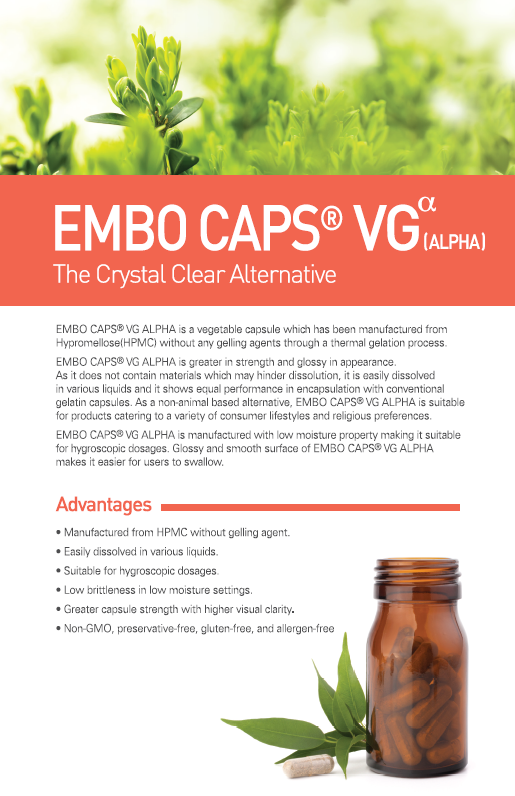 Embo caps® VG ALPHA