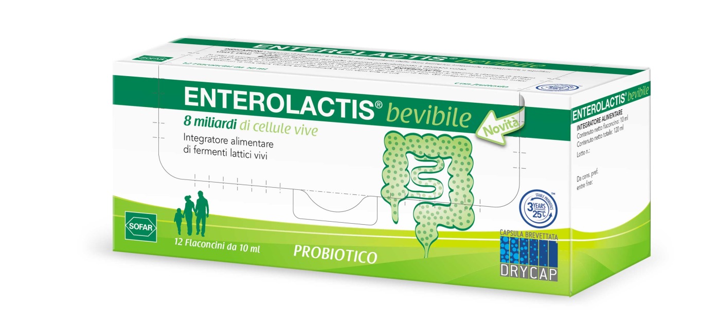 Enterolactis drinkable 12 bottles of 10 ml