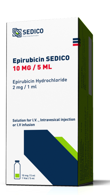 Epirubicin SEDICO vials 1