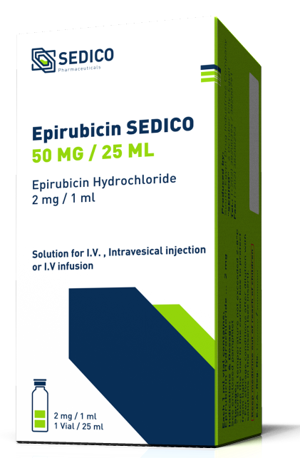 Epirubicin SEDICO vials 2