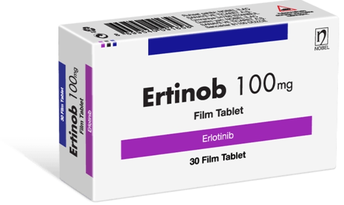 Ertinob (Erlotinib HCI) 25 mg, 100 mg, 150 mg Film Coated Tablet