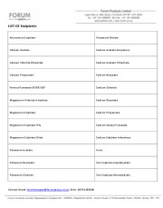 Excipients