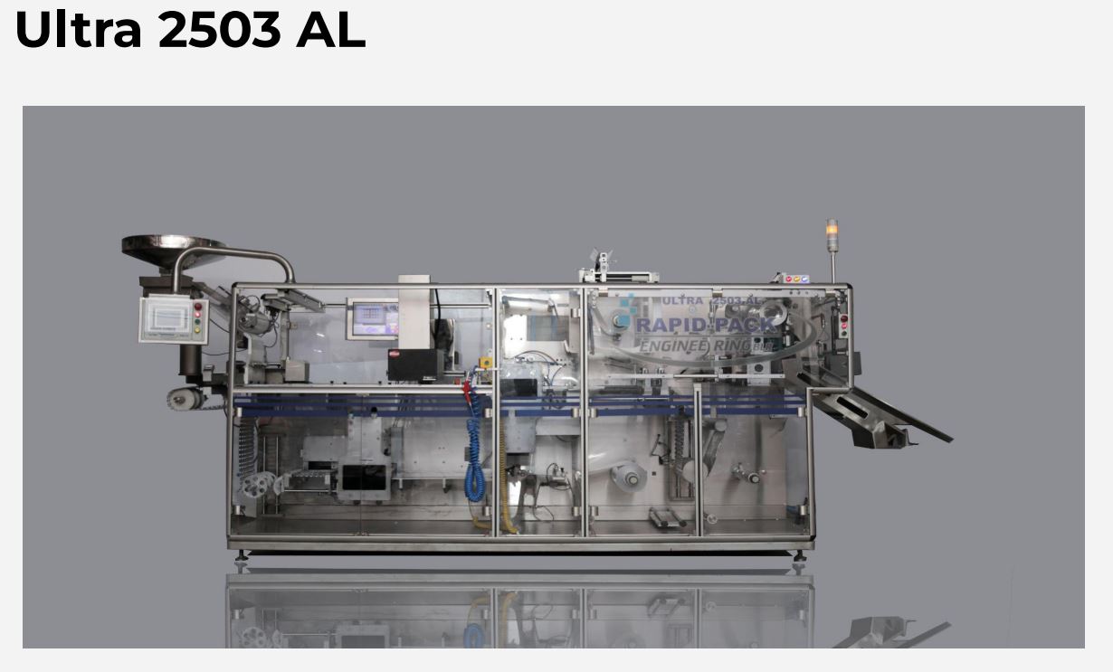 Flat forming & flat sealing Blister machine 1