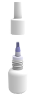 Flow-Through MBA™ with Dropper for HDPE-Bottle