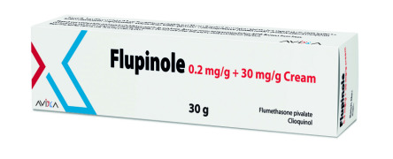 Flupinole Cream, 30g tube (Flumethasone Pivolate + Clioquinol)