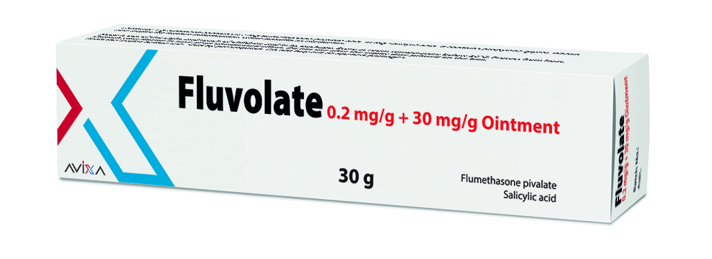 Fluvolate Ointment, 30 g tube (Flumethasone Pivolate + Salicylic Acid)