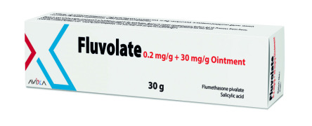Fluvolate Ointment, 30 g tube (Flumethasone Pivolate + Salicylic Acid)