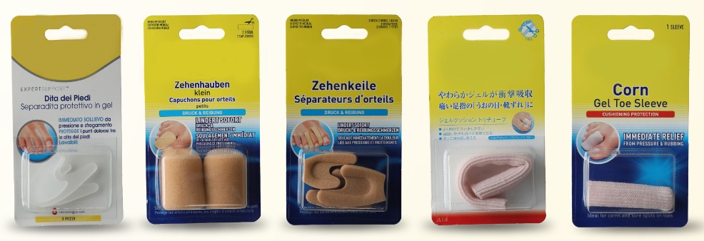 Foam & Gel Toe Protectors / Separators / Spreaders & Gel Sleeves (Class I Med Device) 1